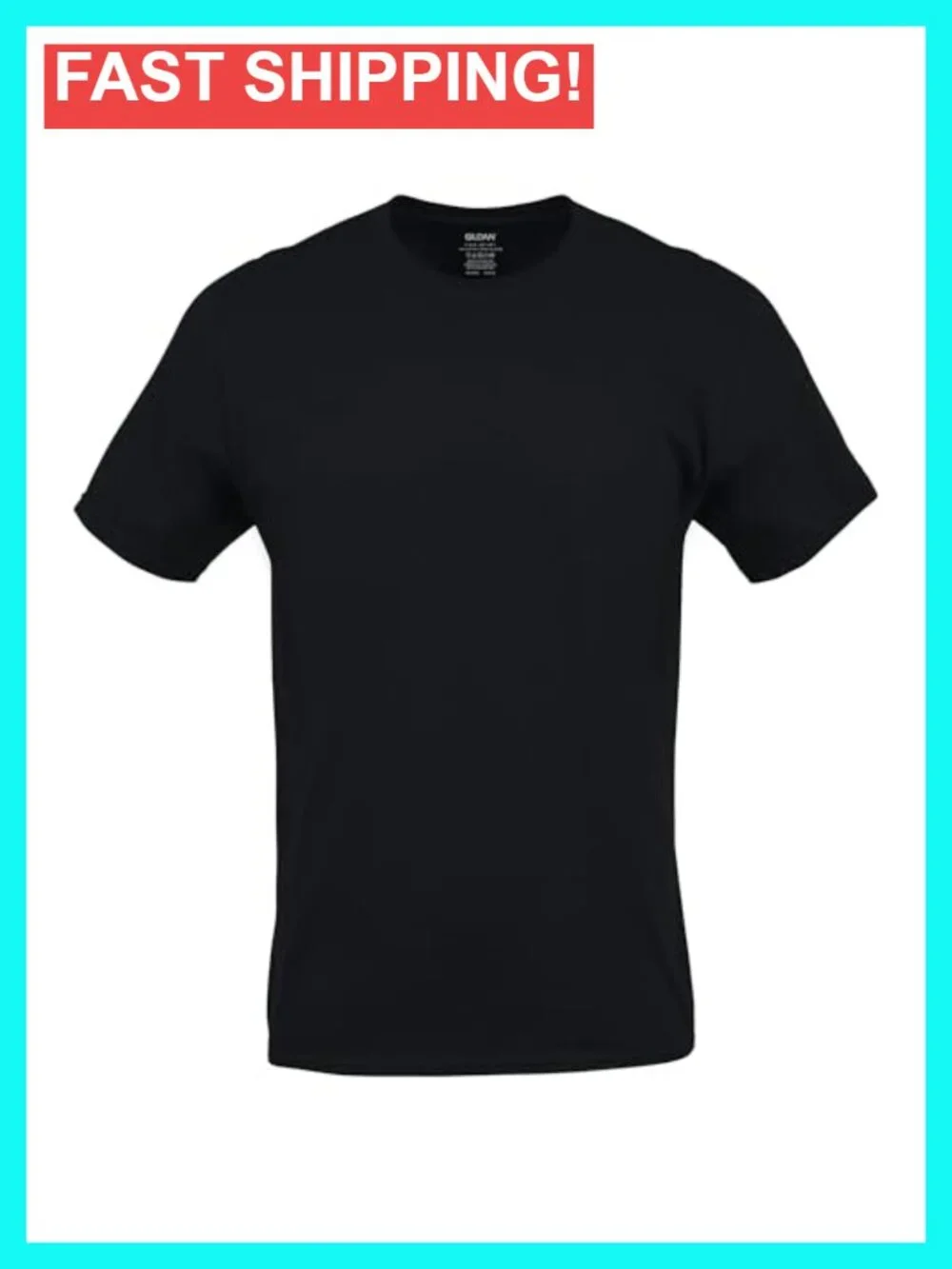 Men's Cotton Crew T-Shirts Multipack Moisture Wicking Undershirts